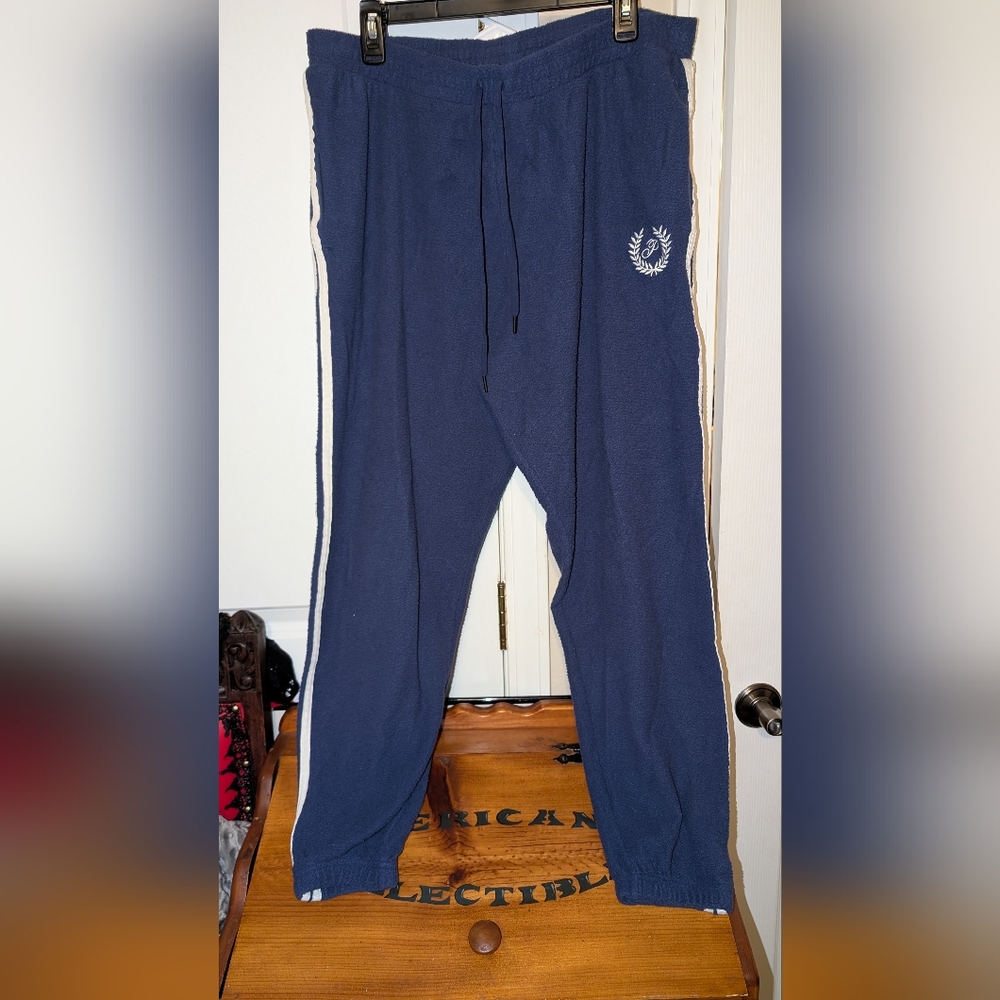 Victoria's Secret Pink Extra Large Blue Fleece Joggers